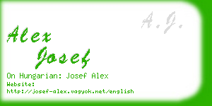 alex josef business card